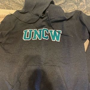 UNCW sweatshirt.